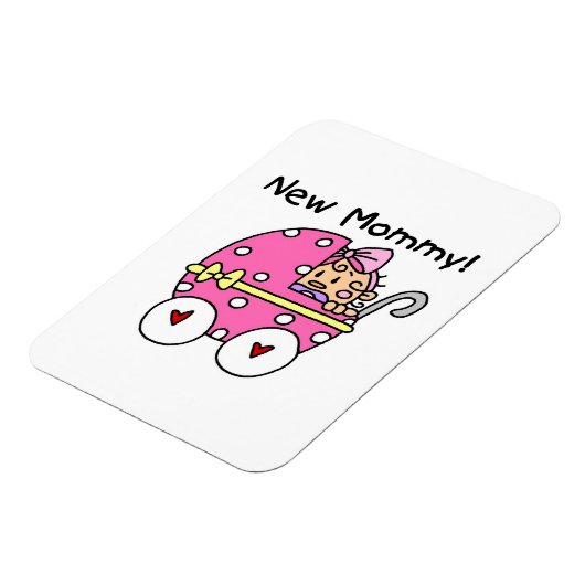 Nieuwe cadeautjes voor mama baby Girl Magneet (Linkerzijde)