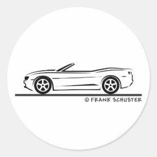 Nieuwe Camaro Convertible Ronde Sticker