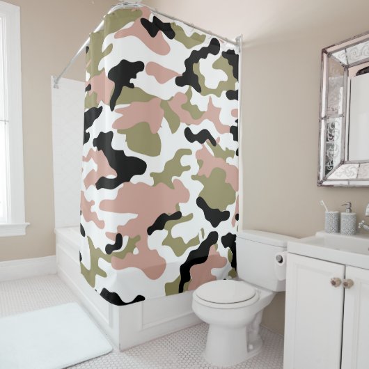 Nieuwe Camo Douchegordijn (In situ)
