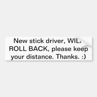 Nieuwe CAUTIE voor stuurprogramma's Bumpersticker