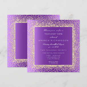 Nieuwe Champaigne Gouden Glitter Confetti Kaart