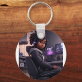 Nieuwe chat Gebruikerstitel voor sleutelhanger Cha (Achterkant)