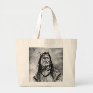 Nieuwe Chest, Piegan Indian Grote Tote Bag