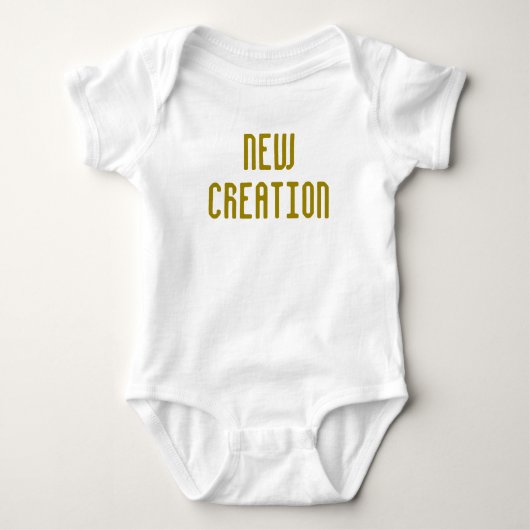 Nieuwe creatie - Baby Boy Bodysuit Gold (Voorkant)