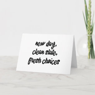 Nieuwe dag, schone lei, frisse keuzes: inspiratie kaart