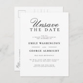 Nieuwe datum aankondiging handgeschreven datum nie (Voorkant / Achterkant)