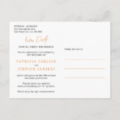 Nieuwe datum trouwwijziging plannen uitstel aankondigingskaart (Achterkant)