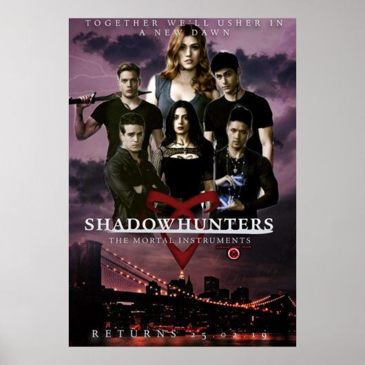 Nieuwe Dawn Shadowhunters 3b Poster (Voorkant)