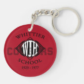 NIEUWE Design van Whittier Junior High School Sleutelhanger (Achterkant)