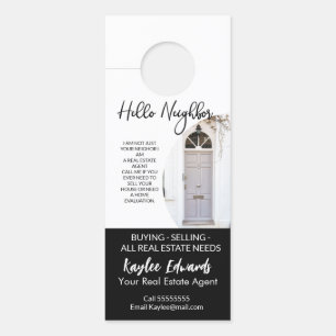 Nieuwe deurhanger van de Real Estate Agent