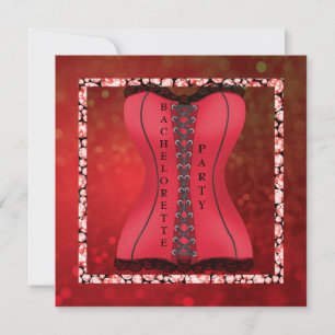 nieuwe diamant CORSET RED BACHORETTE Kaart