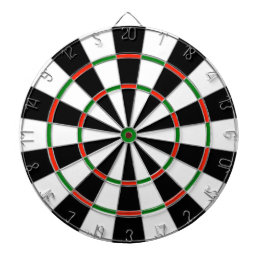 Nieuwe draai op kleuren van een dartboard met rege dartbord