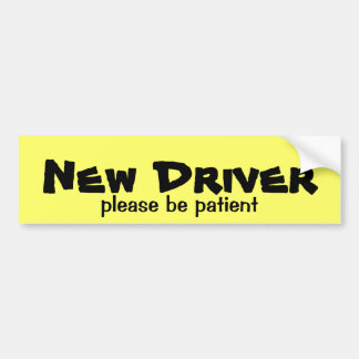 Nieuwe driver BE Patiënt Bumpersticker