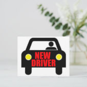 Nieuwe driver briefkaart (Staand voorkant)