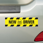 Nieuwe driver Bumpersticker (Op auto)
