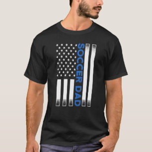 Nieuwe eerste keer papa om leuk gereedschap voetba t-shirt