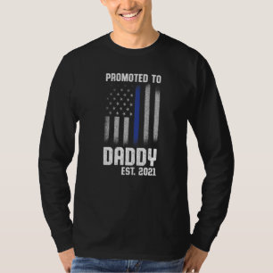 Nieuwe eerste keer vader politie handhaving papa   t-shirt