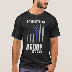Nieuwe eerste keer vader politie handhaving papa   t-shirt