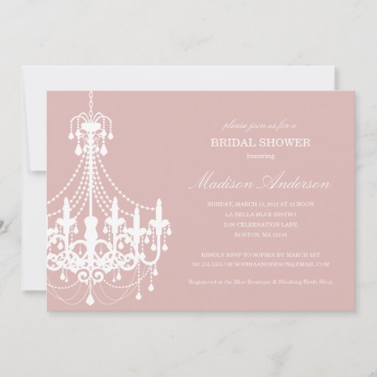NIEUWE ELEGANCE | BRIDAL SHOWER INVITATION KAART (Voorkant)