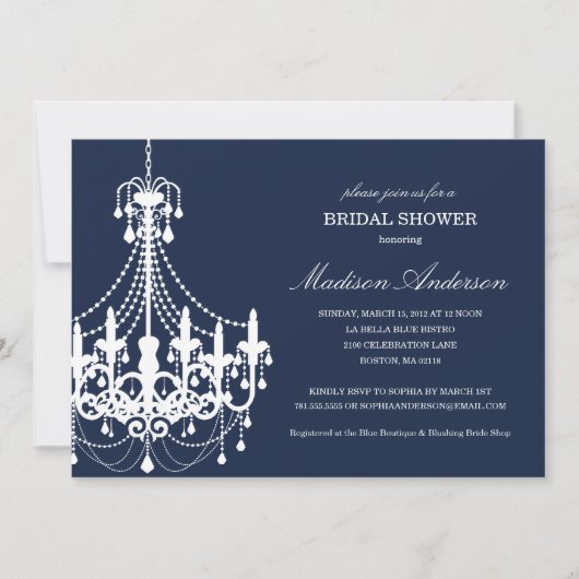 NIEUWE ELEGANCE | BRIDAL SHOWER INVITATION KAART (Voorkant)