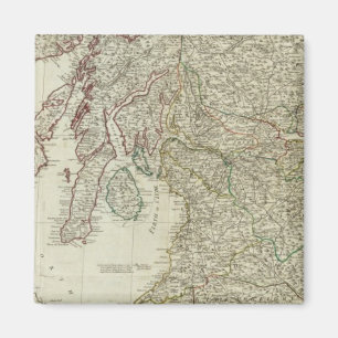 Nieuwe en correcte kaart van Schotland Magneet