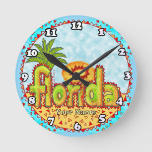 Nieuwe Florida Zon Ronde Klok