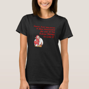 Nieuwe fragrance Flatulence Santa Elf-kerstappa T-shirt