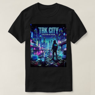 NIEUWE FUTURISTISCHE CYBERSTAD T.R.K TSHIRT