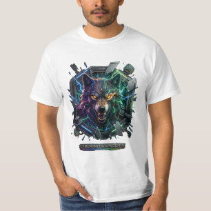 Nieuwe futuristische robotachtige roofdier t-shirt