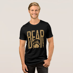NIEUWE !! Gay Beer Pride noodlijdend Beer Paw Cool Tri-Blend Shirt