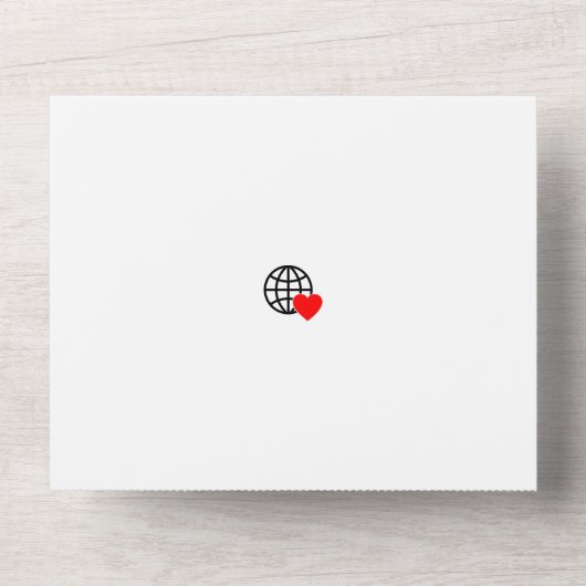 Nieuwe gepersonaliseerde tekstlogo All in One trou All In One Uitnodiging (Voorkant)