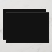 Nieuwe gepersonaliseerde tekstlogo plat uitnodigin kaart (Voorkant / Achterkant)