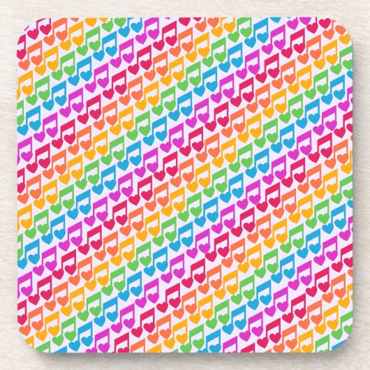 Nieuwe Geweldige regenboognotities Onderzetter (Voorkant)