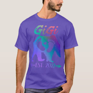 Nieuwe Gigi Great Grandma Beer Est 2022 Baby kondi T-shirt