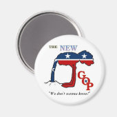 Nieuwe GOP Logo Magnet Magneet (Voorkant / Achterkant)