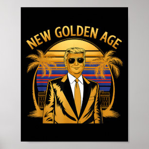 Nieuwe Gouden Eeuw Van Amerika Vlag inauguratie 20 Poster