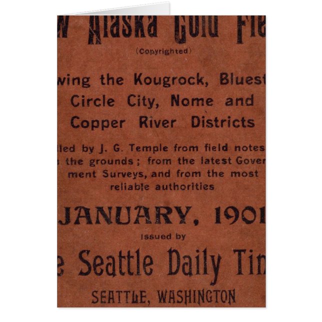 Nieuwe goudvelden van Alaska (Voorkant)