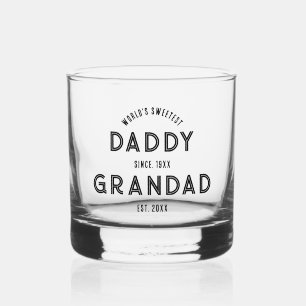 Nieuwe Grandad Zwangerschapsaankondiging Vaderdag Whisky Glas