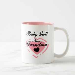 Nieuwe Grandma Baby Girl-overhemden en -cadeaus Tweekleurige Koffiemok