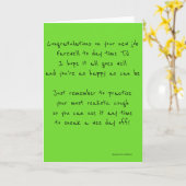 Nieuwe grappige baan kaart (Gele Bloem)