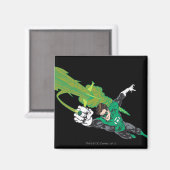 Nieuwe groene lantaarn 5 magneet (Voorkant / Achterkant)