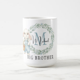Nieuwe grote broer cadeau waterverf konijn keramie koffiemok