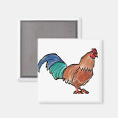 Nieuwe haan magneet (Voorkant / Achterkant)