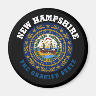 NIEUWE HAMPSHIRE GRANITE STATE FLAG MAGNET MAGNEET