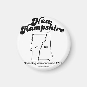 NIEUWE HAMPSHIRE - "NIEUWE HAMPSHIRE STAATMOTTO"-T MAGNEET