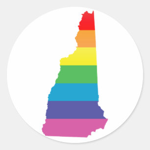 nieuwe hampshire pride . ronde sticker