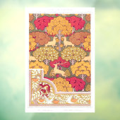 Nieuwe herfstbomen en herten  herfst raamsticker (Vel 3)