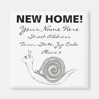 Nieuwe Home Aankondiging Magnet Magneet