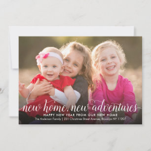 Nieuwe Home Adventures Foto Nieuwjaar Vakantie Ver Aankondiging