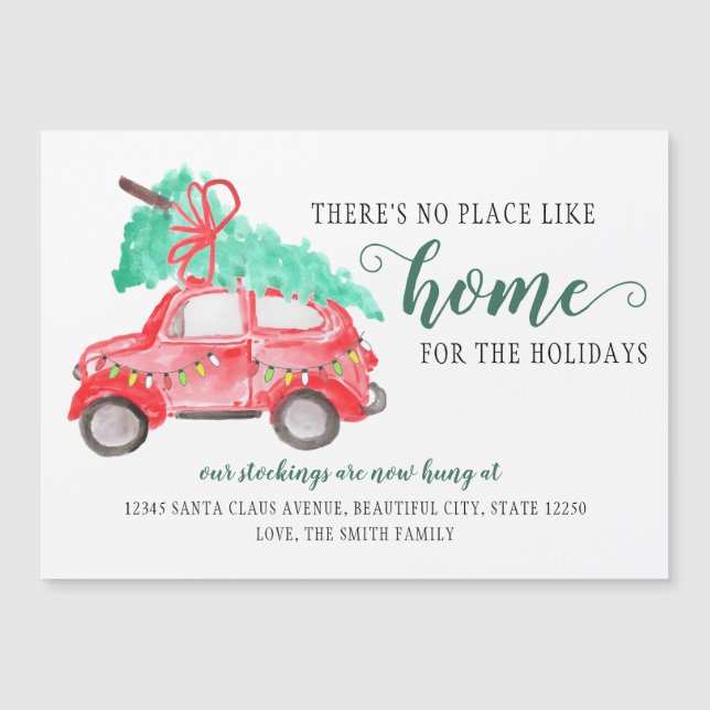 Nieuwe Home for Christmas Holiday Verhuisaankondig (Voorkant)